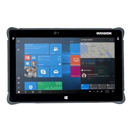 R11L-DURABOOK-Rugged-Tablet-M: Odolný Tablet 11.6", IP65, Intel Pentium 4417U 2.30 GHz, 4GB RAM